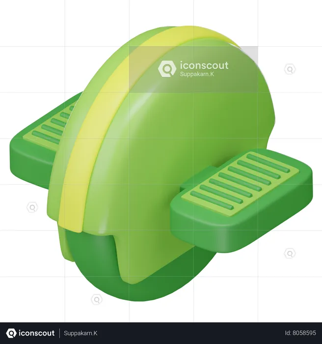 Electric Unicycle  3D Icon