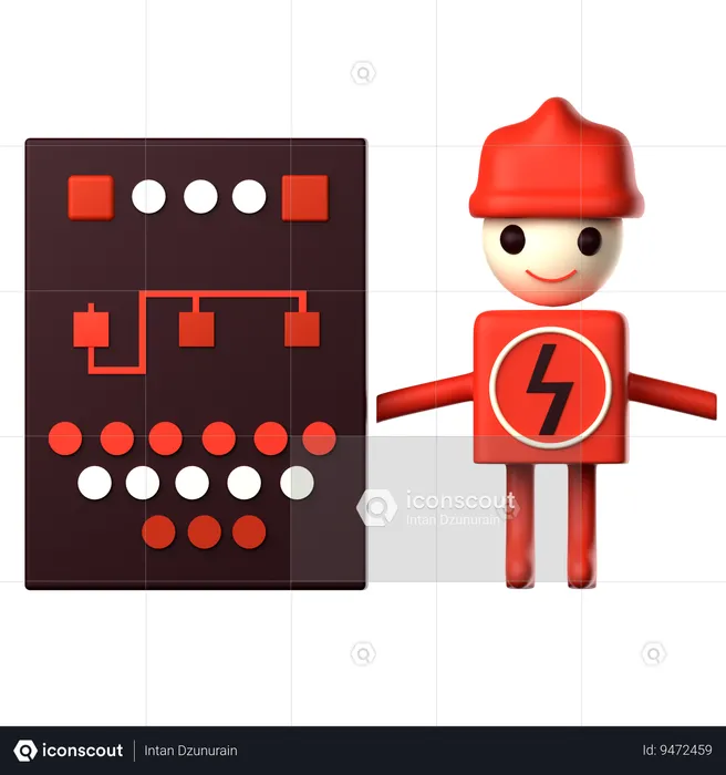 Electrical Engineer  3D Icon