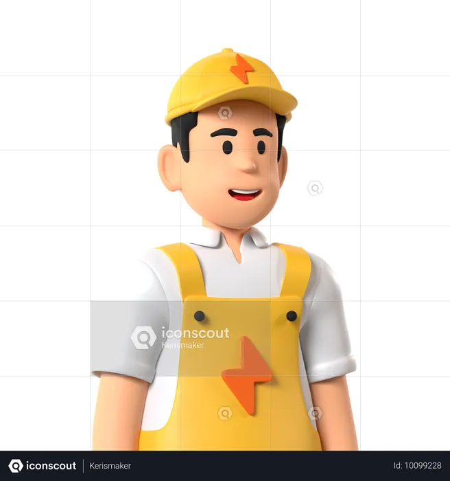 Electrician  3D Icon