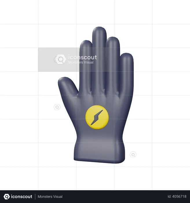 Electrician gloves  3D Illustration