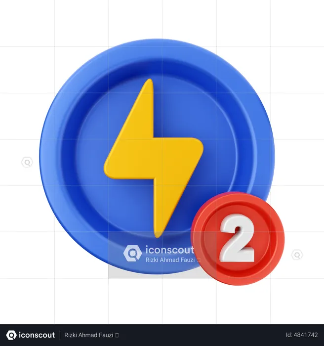 Electricity Notification  3D Icon