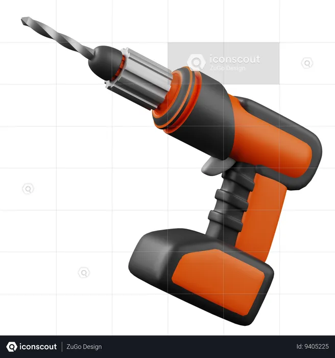 Electrick Drill  3D Icon