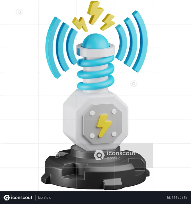 Électrique sans fil  3D Icon