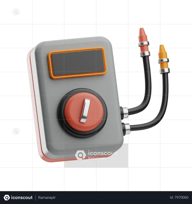 Electro Meter  3D Icon