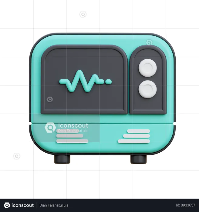 Electrocardiogram  3D Icon