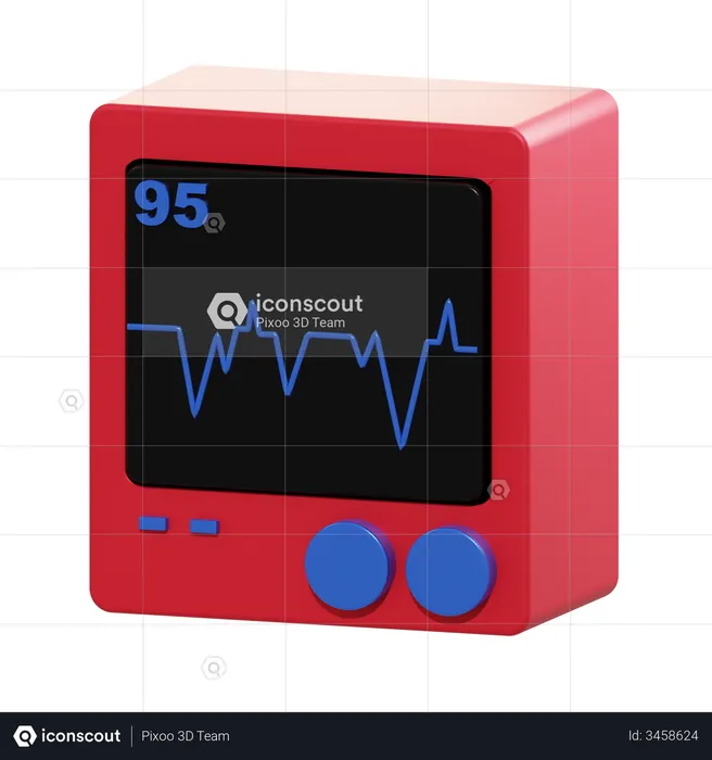 Électrocardiogramme  3D Illustration