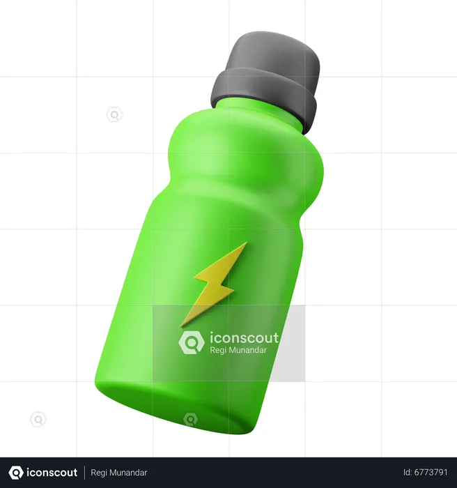 Bebida energética con electrolitos  3D Icon