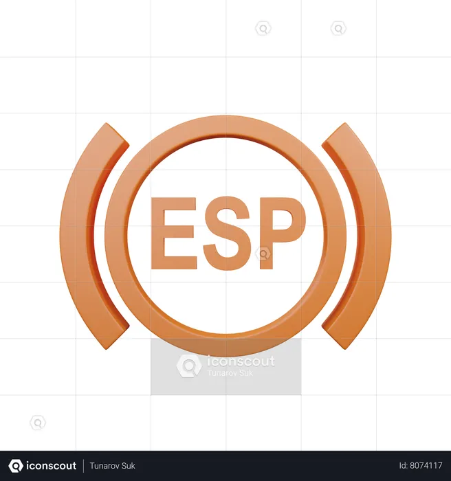 Electronic Stability Programme (ESP)  3D Icon