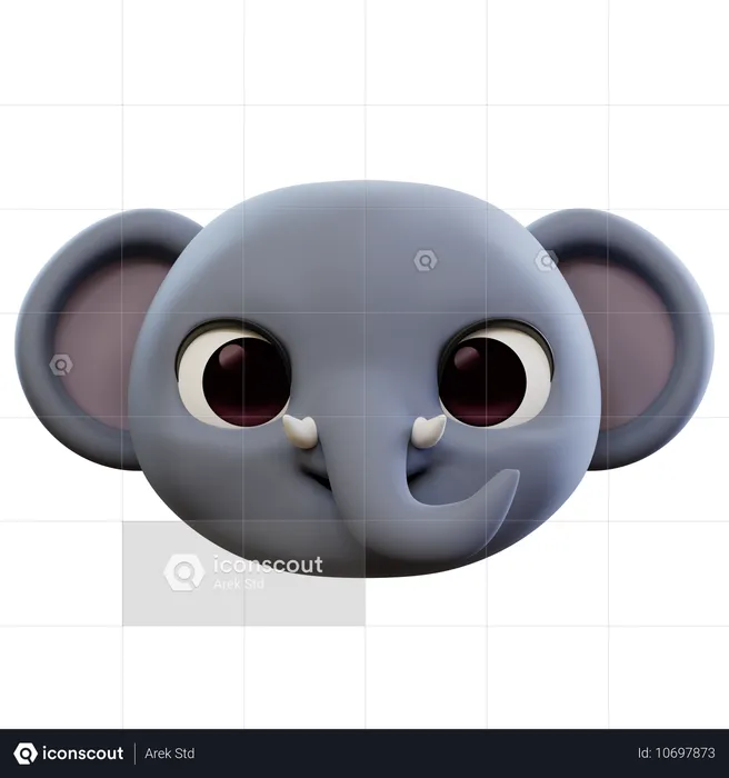 Elefant-Emoji Emoji 3D Icon