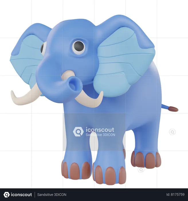 Elefante  3D Icon