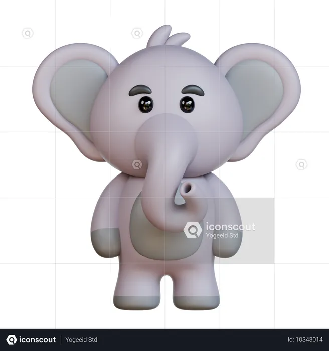 Elefante  3D Icon