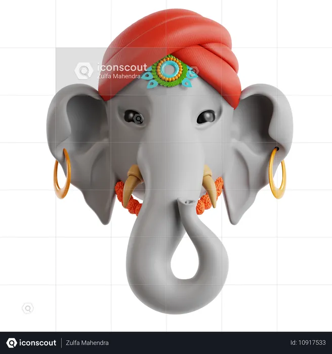 Elefante  3D Icon