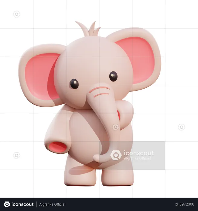 Elefante  3D Illustration