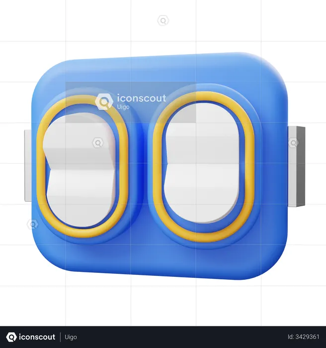 Elektrischer Schalter  3D Icon
