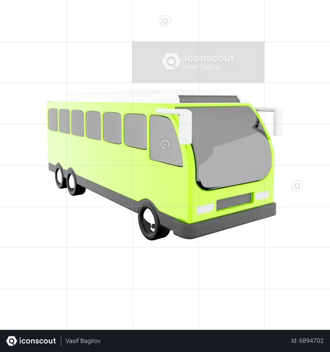 Elektrobus  3D Icon