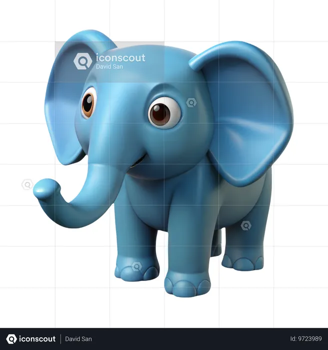 Éléphant  3D Icon