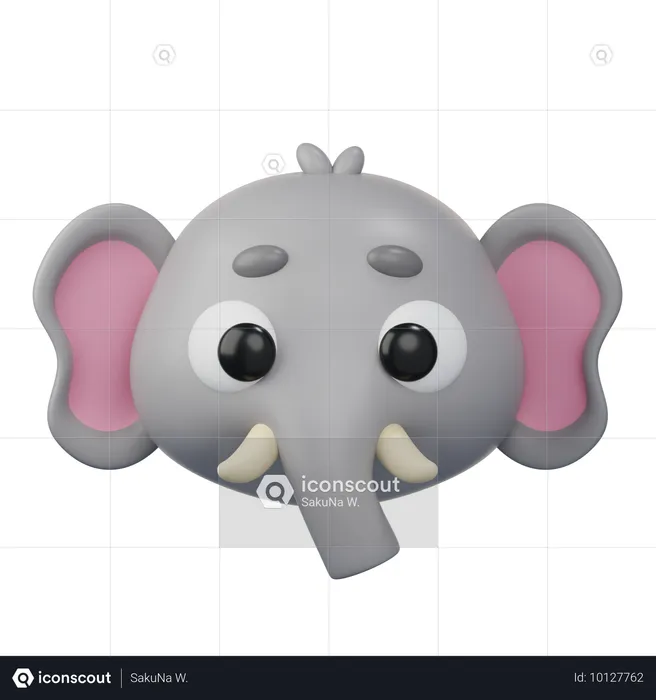 Éléphant  3D Icon