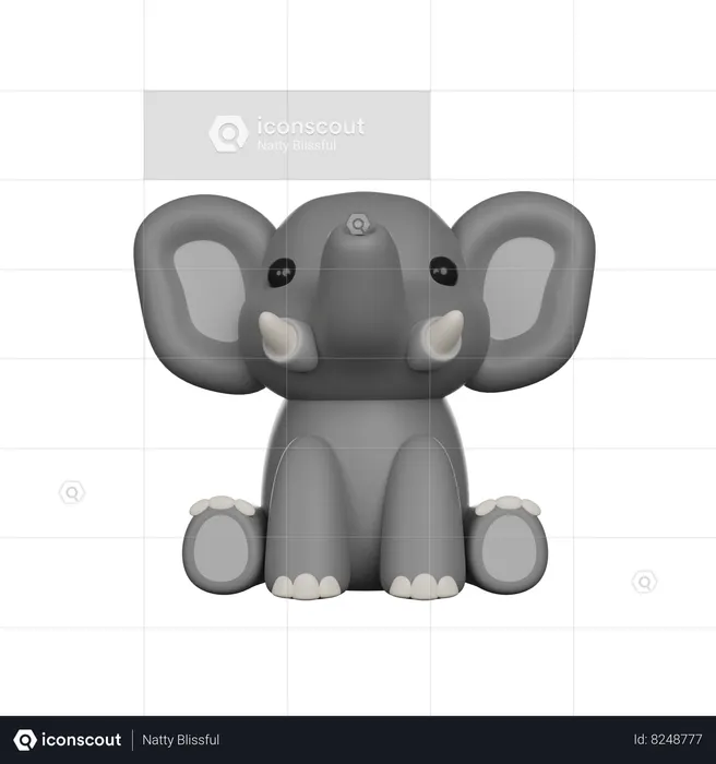 Elephant  3D Icon