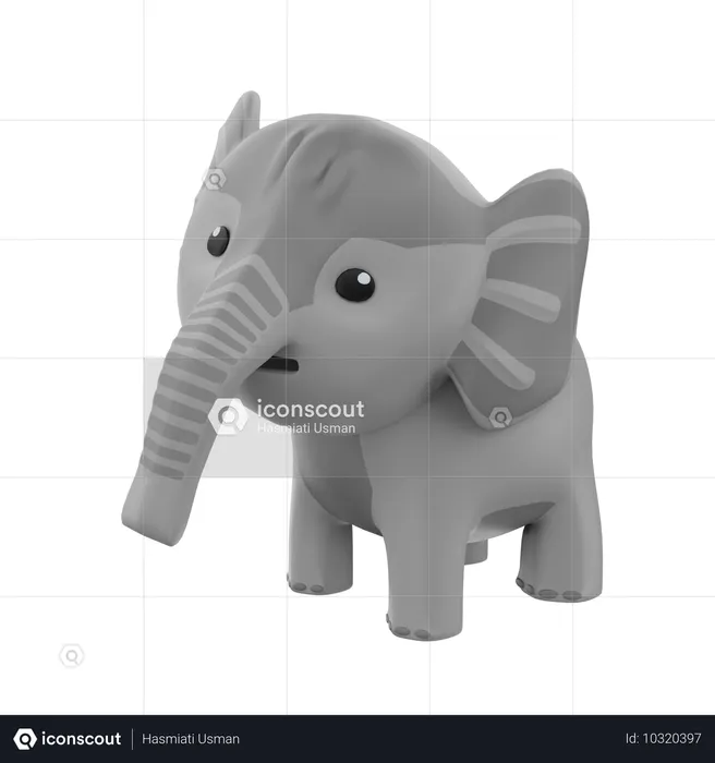 Elephant  3D Icon
