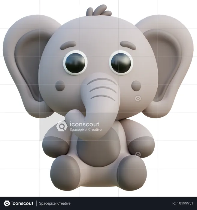 Elephant  3D Icon