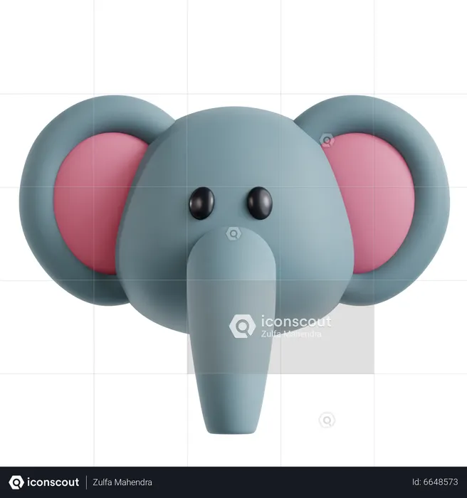 Elephant  3D Icon