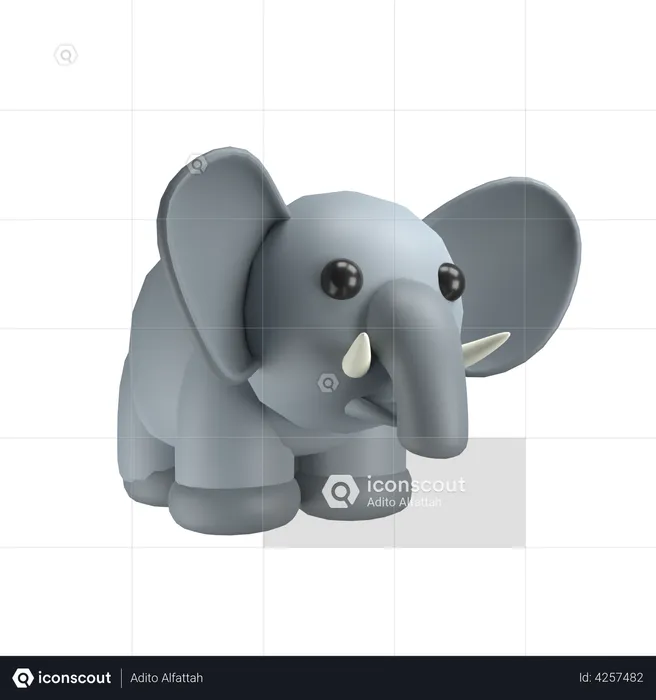 Elephant Emoji 3D Emoji