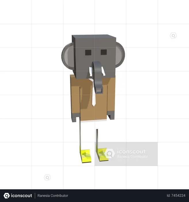 Elephant  3D Icon