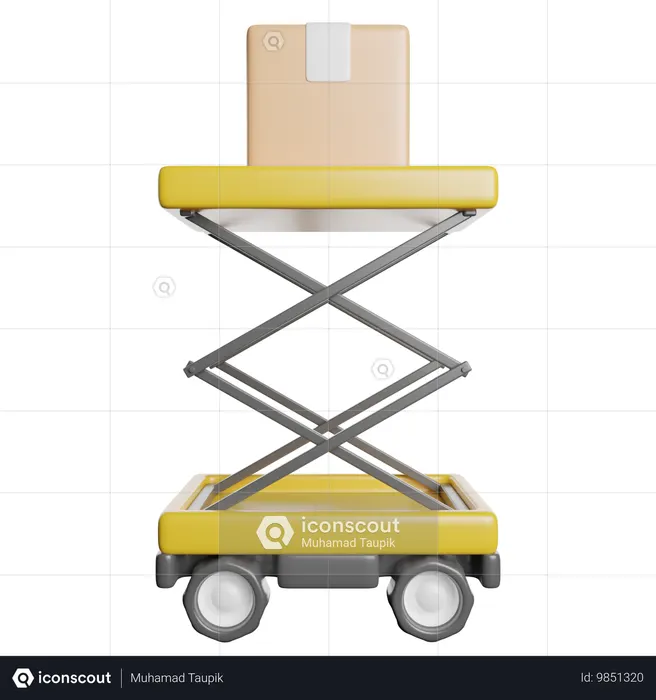 Élévateur à ciseaux  3D Icon