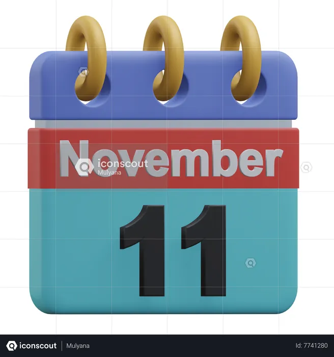 Eleventh November  3D Icon