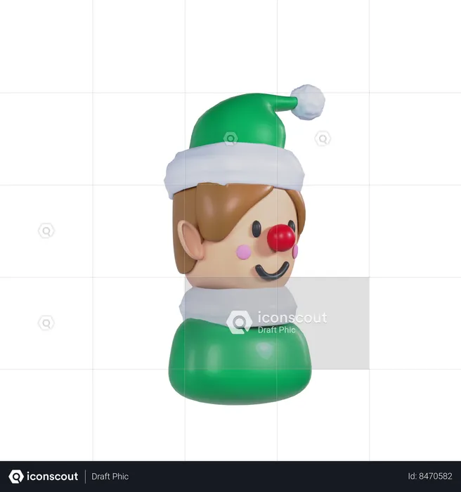Elf Boy  3D Icon