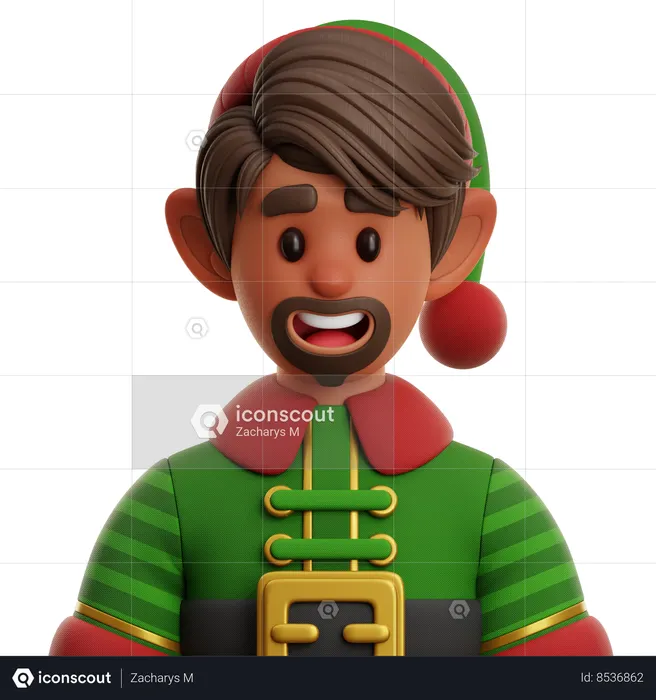 ELF MAN  3D Icon