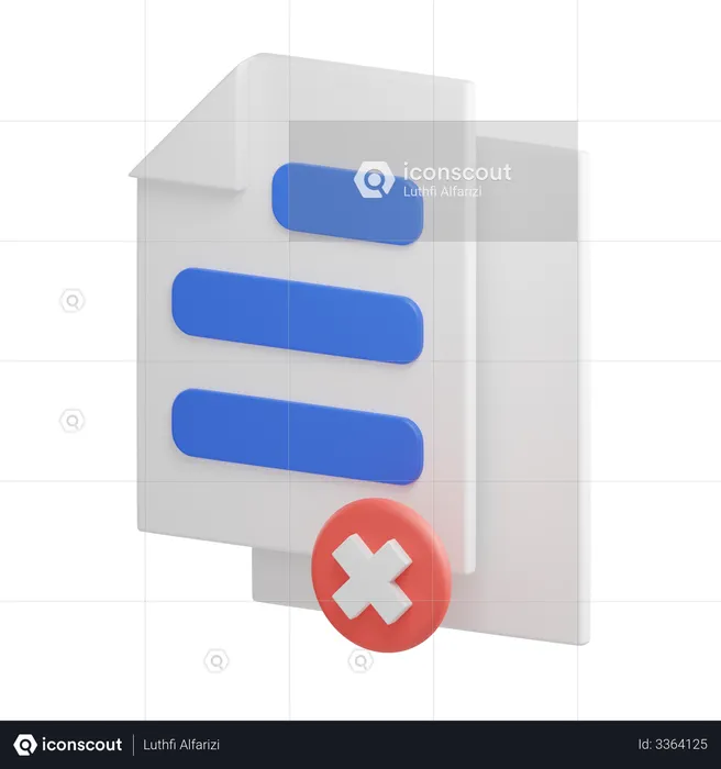 Remover archivo  3D Icon