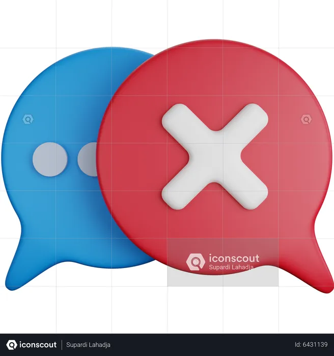 Eliminar chat  3D Icon