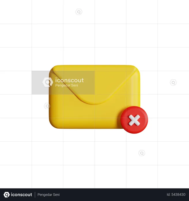 Borrar correo  3D Icon