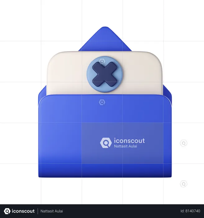 Eliminar correo  3D Icon