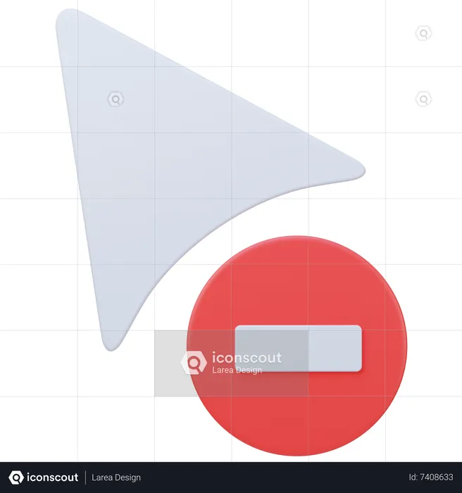 Eliminar clic  3D Icon
