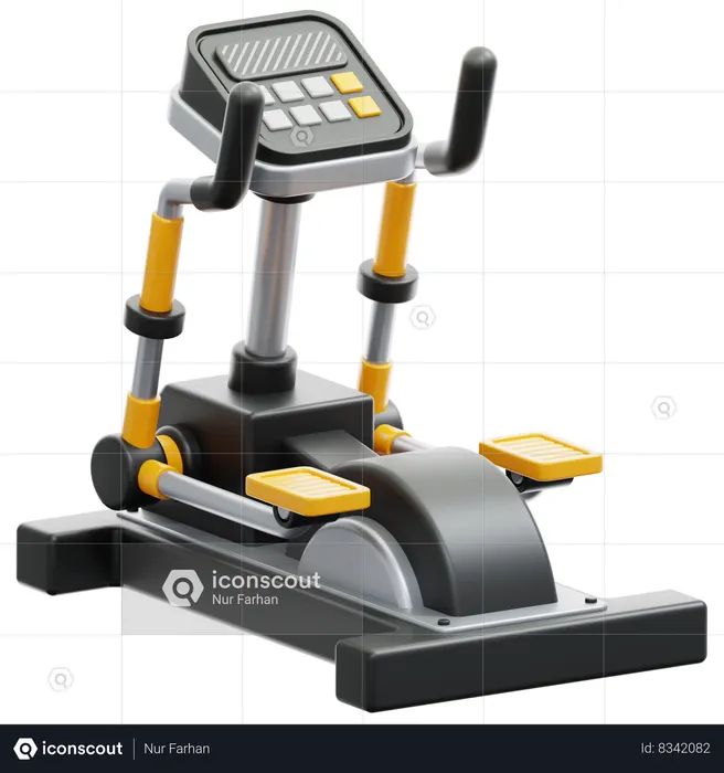 Elliptical Machine  3D Icon