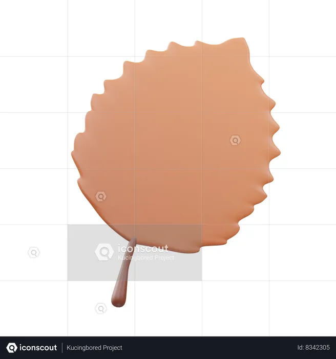 ELM LEAF  3D Icon