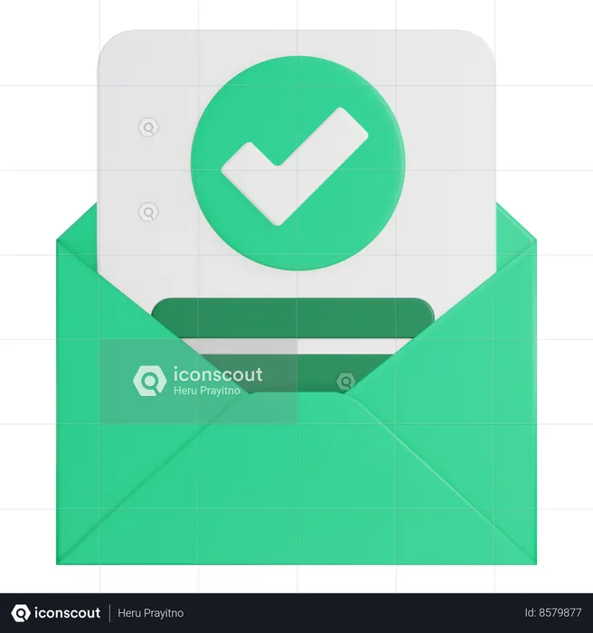 Email Accept  3D Icon