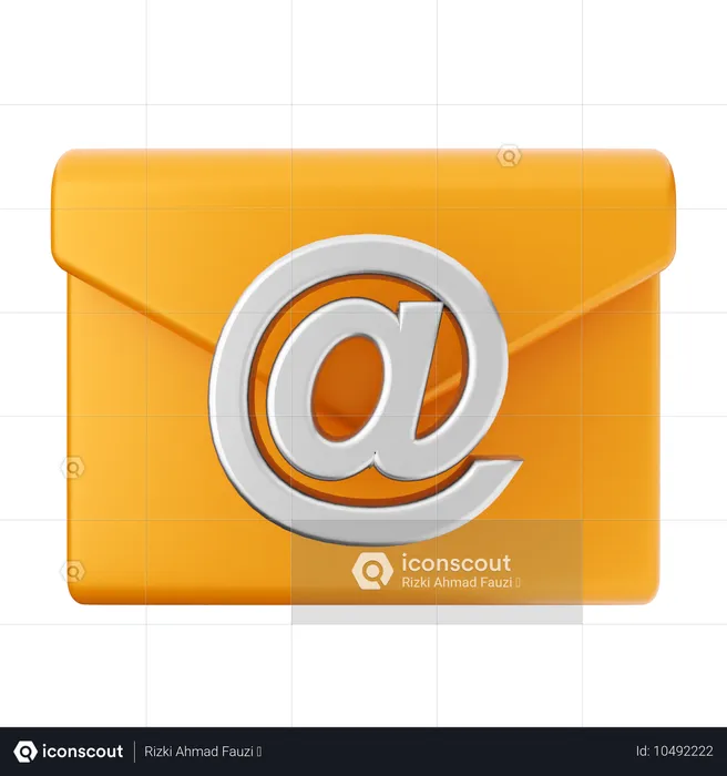 Email Addres Message  3D Icon