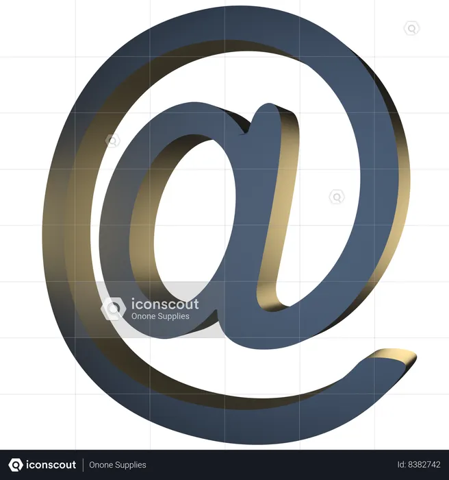 Email Address  3D Icon