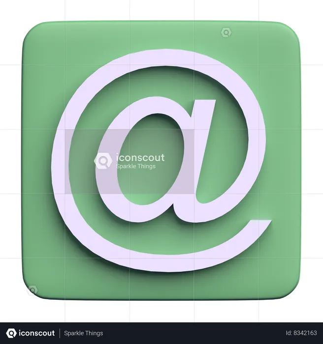 Email Address  3D Icon