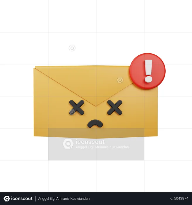 Email Alert Emoji 3D Icon