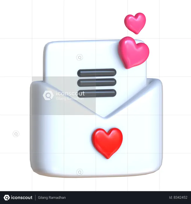 E-mail de casamento  3D Icon