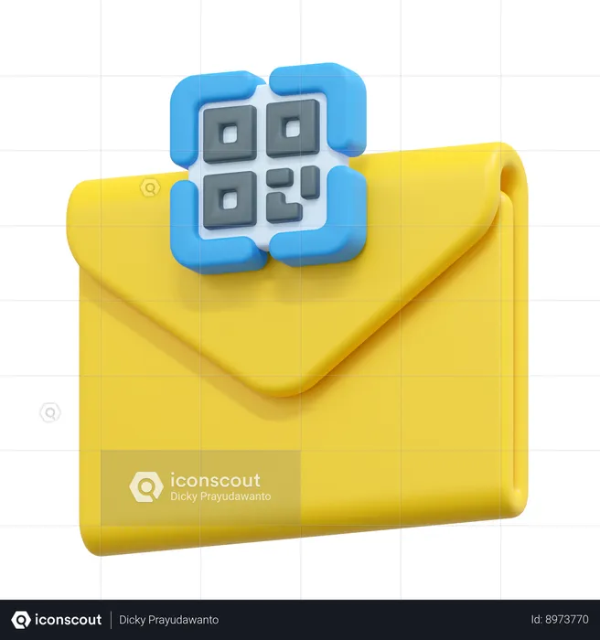 Code-barres de courrier électronique  3D Icon