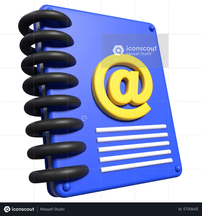 Email Contact  3D Icon