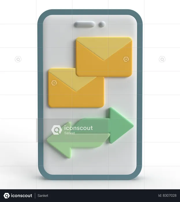 Email Conversation  3D Icon