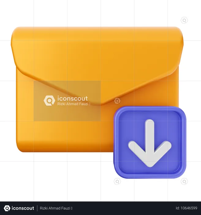 Email Download  3D Icon