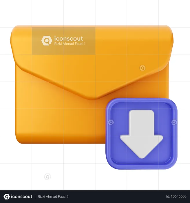 Email Download  3D Icon