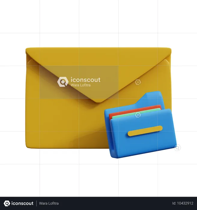 Email Folder  3D Icon